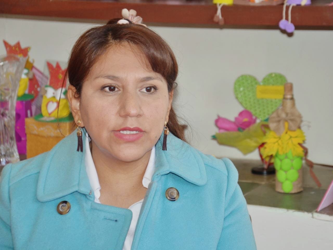 Directora del Servicio Departamental de Gestión Social (Sedeges), Lic. María Esther Valencia.