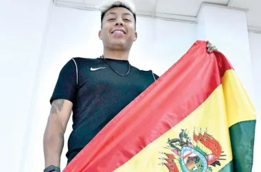 El destacado deportista boliviano Conrrado Moscoso.